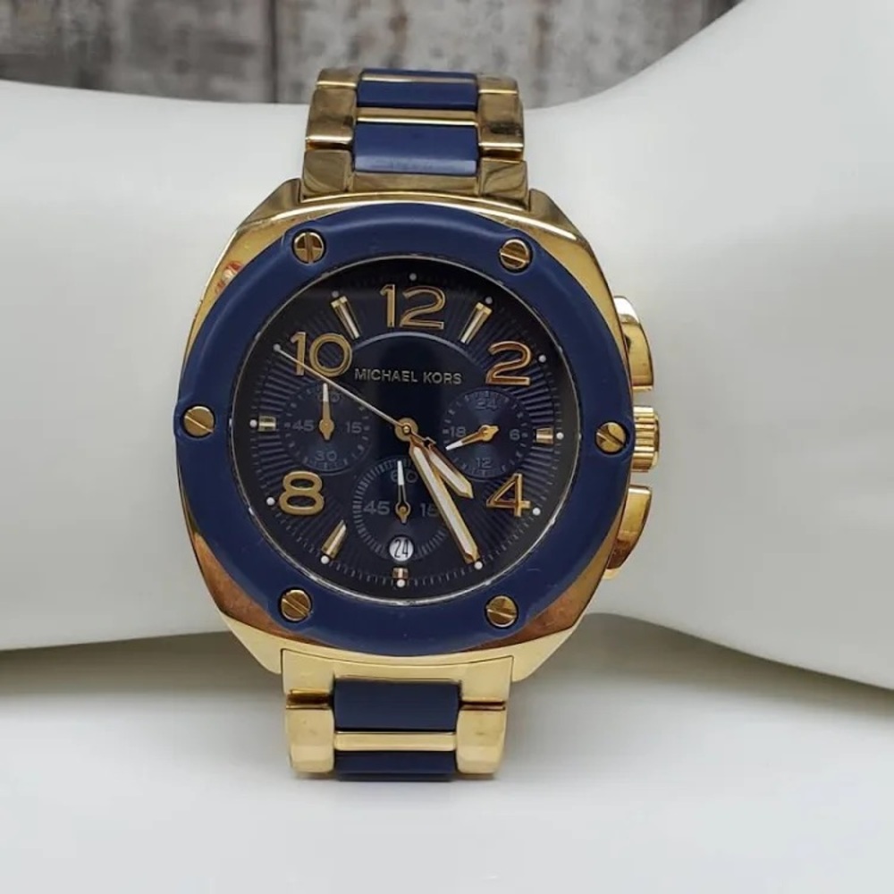 Michael Kors Gold and Navy Watch